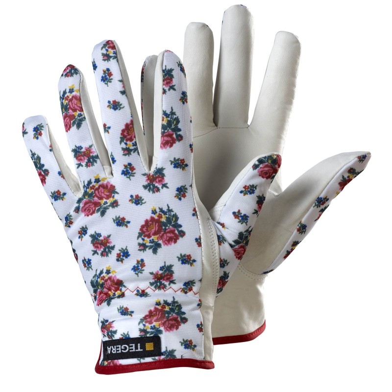 Ejendals Tegera 90014 Floral Goatskin Gardening Gloves