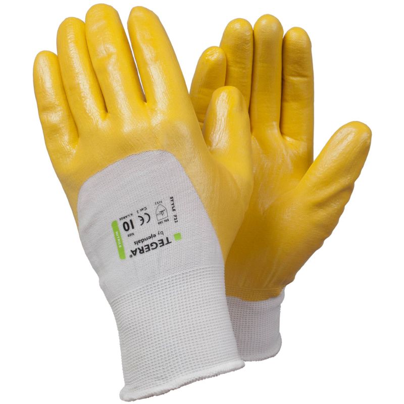 Ejendals Tegera 722 Nitrile Coated Assembly Gloves Gloves.co.uk