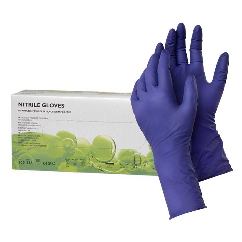 Ejendals Tegera 858 Extra-Long Disposable Nitrile Gloves