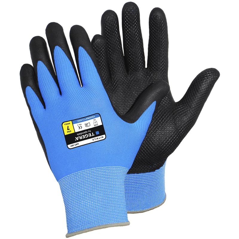 Ejendals Tegera 887 Nitrile-Dipped Nylon Grip Gloves