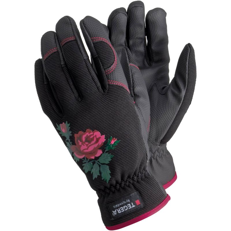 Ejendals Tegera 90030 Ladies Black Nylon Gardening Gloves
