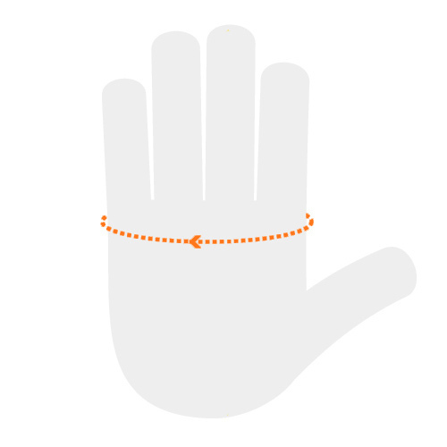 How to measure you hand width