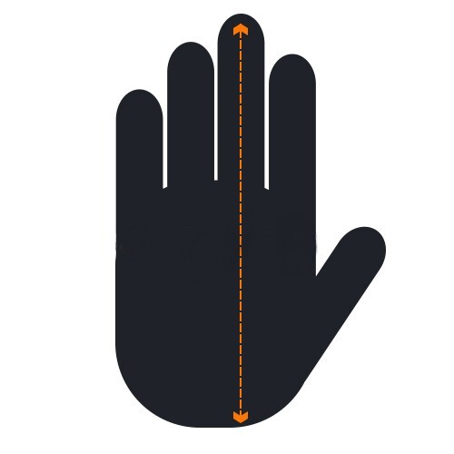 How to measure the length of your hand