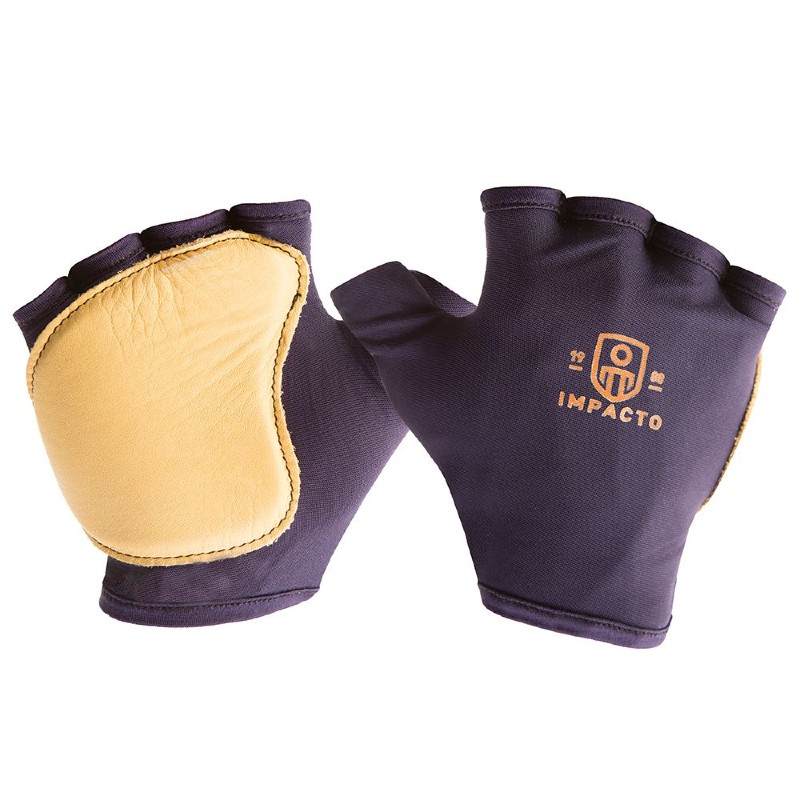 Impacto 501-20 Fingerless Anti-Vibration Leather Tool Grip Gloves