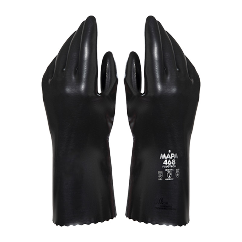 Mapa FluoTech 468 Chemical-Resistant Nitrile Gauntlet Gloves