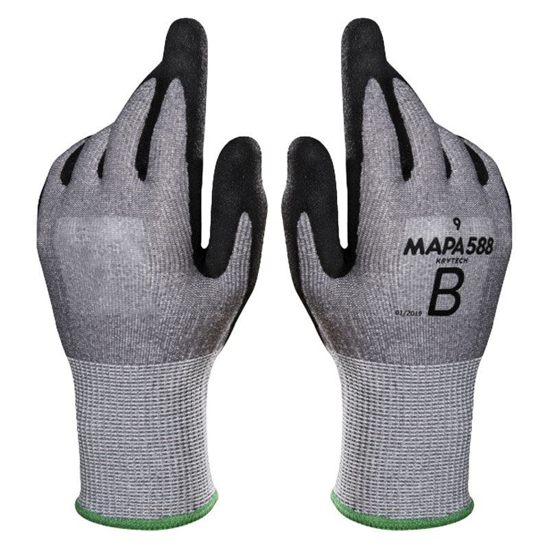 Mapa KryTech 588 Precision Handling Sandy Nitrile Wet-Grip Gloves
