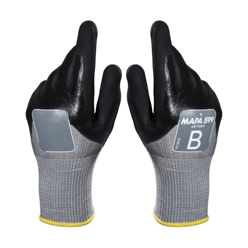 Mapa KryTech 599 Oil Use Heat-Resistant Nitrile-Coated Gloves