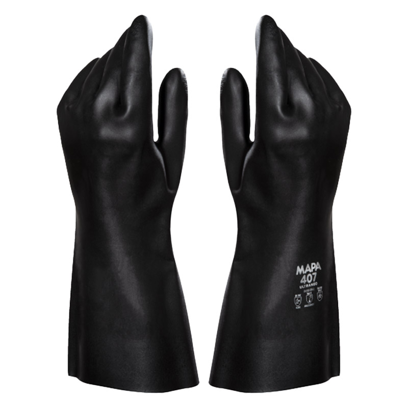 Mapa UltraNeo Double 407 Chemical-Resistant Neoprene Gauntlet Gloves