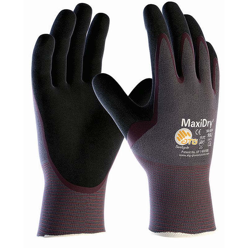 MaxiDry Palm-Coated Oil-Resistant Gloves 56-424