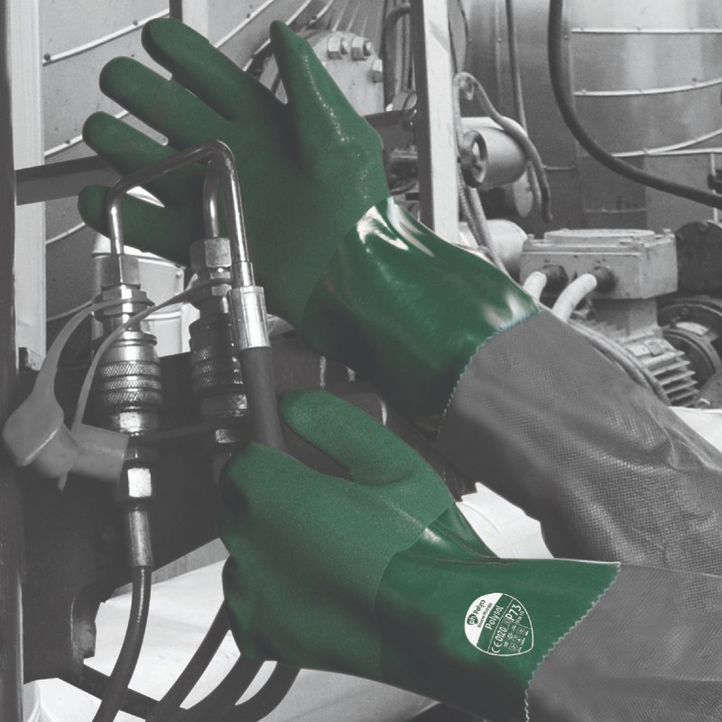 Polyco Polysol 35cm Chemical Resistant PVC Gloves P73
