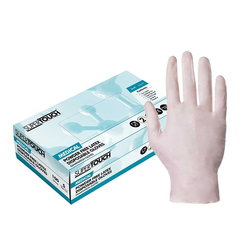 Supertouch 1020 Disposable PowderFree Latex Gloves Gloves.co.uk