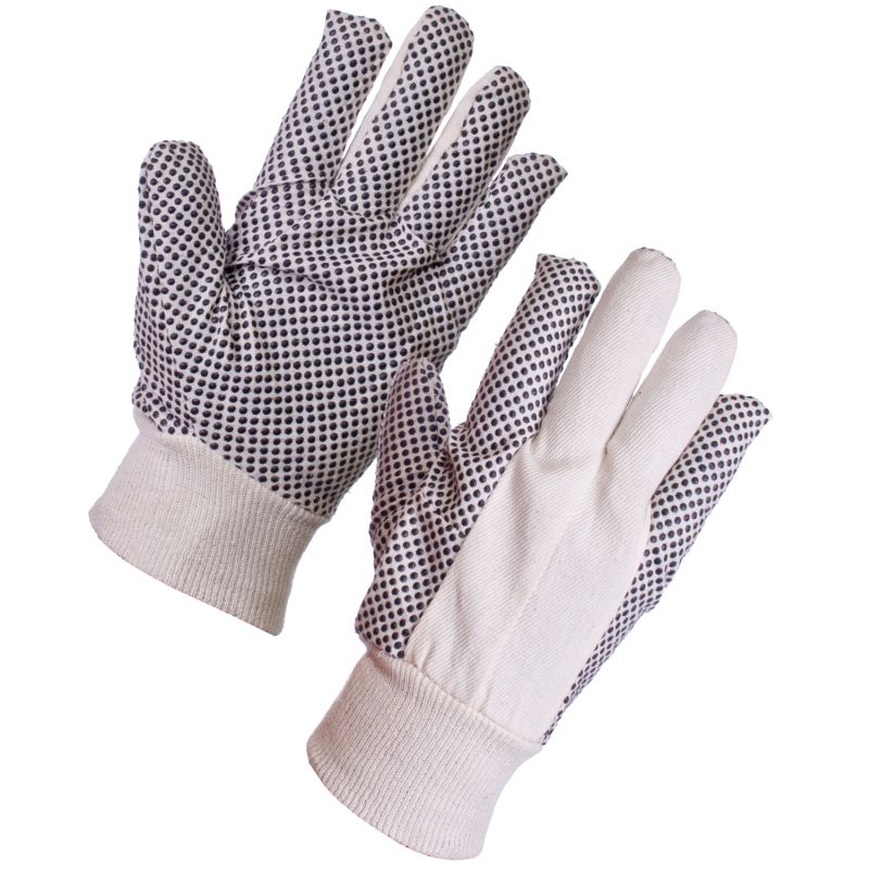 Supertouch 2620 8oz Cotton Drill Polka Dot Gloves