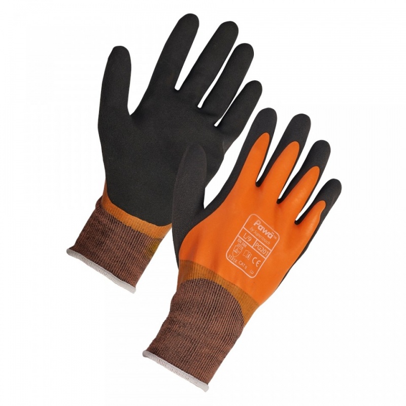 Pawa PG201 Water-Resistant Latex-Coated Gloves