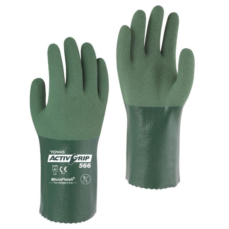 Towa ActivGrip TOW566 Nitrile-Coated Gauntlet Gloves