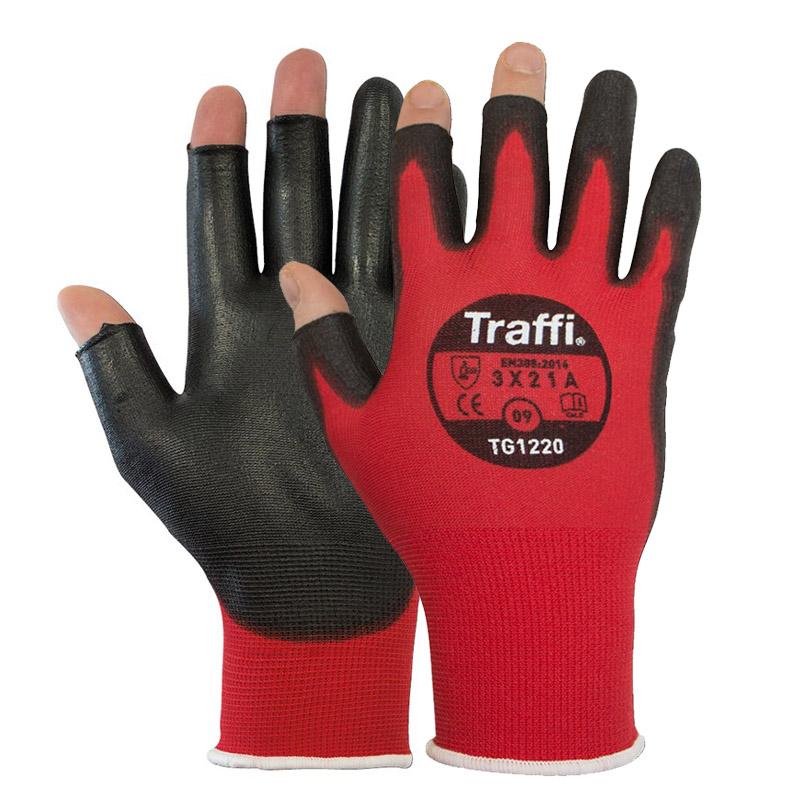 TraffiGlove TG1220 Metric Exposed Fingers Gloves Gloves.co.uk