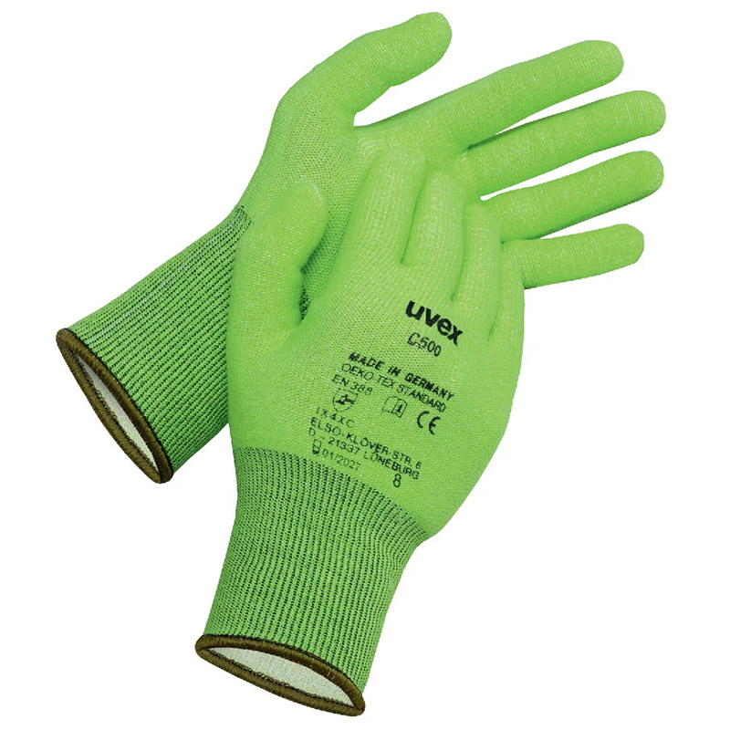 Uvex C500 Uncoated Cut Resistant Gloves