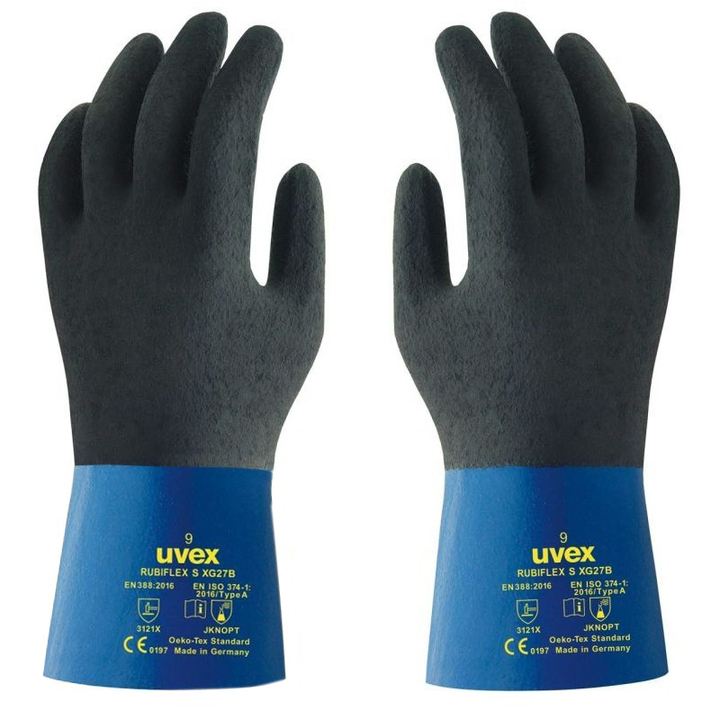 Uvex Rubiflex S XG27B Chemical Resistant Nitrile Gloves 60560