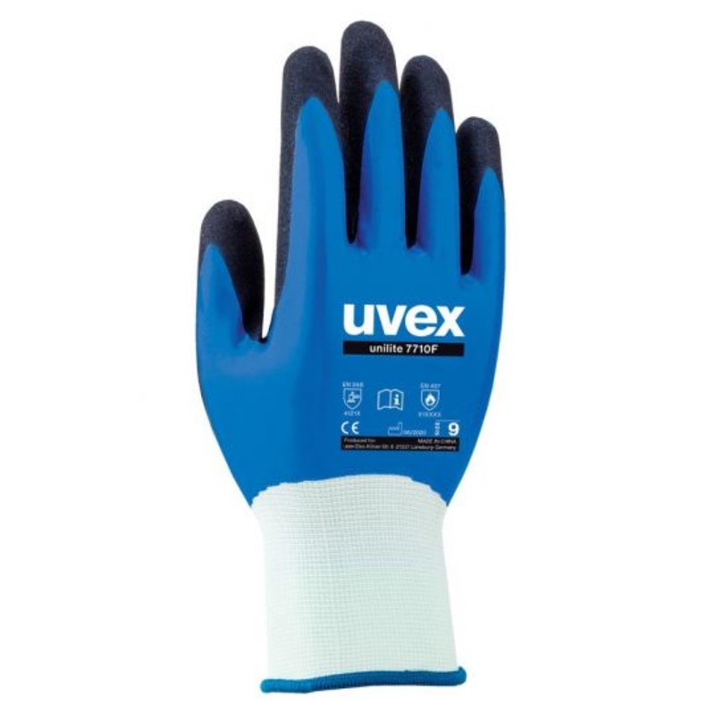 Uvex Unilite Nitrile Oil Gloves 7710F