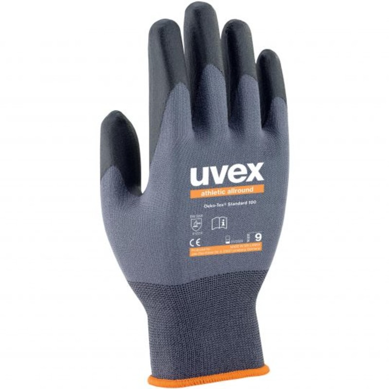 Uvex Athletic All-Round Nitrile-Coated Utility Gloves 60028