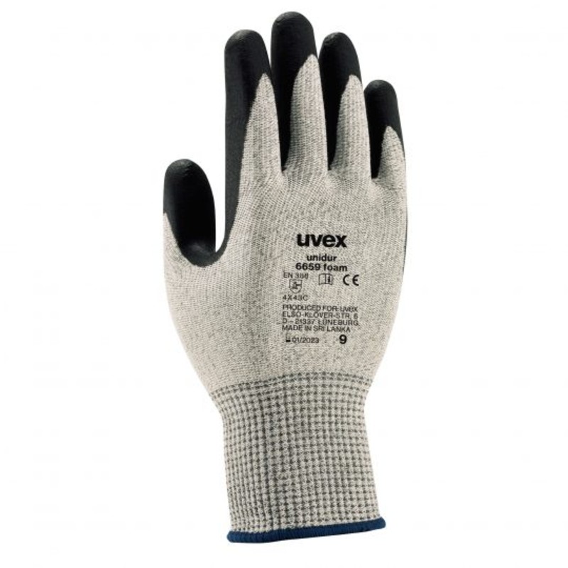 Uvex Unidur 6659 Foam Green Cut Level C Gloves 60938