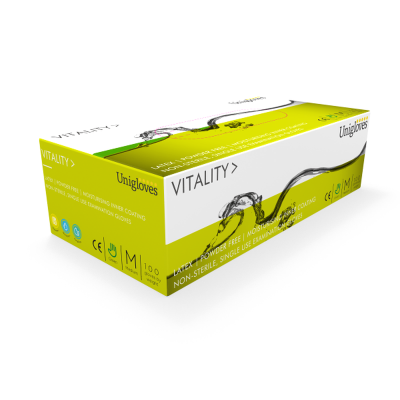 Unigloves Vitality Latex Dentistry Scented Gloves Gloves.co.uk