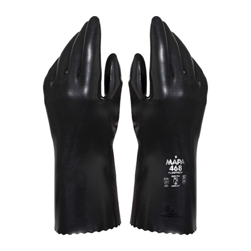 Mapa FluoTech 468 Chemical-Resistant Nitrile Gauntlet Gloves