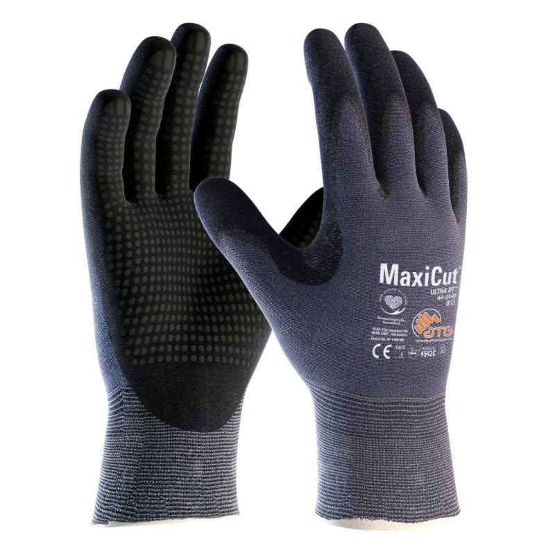 ATG 44-3445 MaxiCut ULTRA Dotted Palm Level C Cut Resistant Safety Gloves