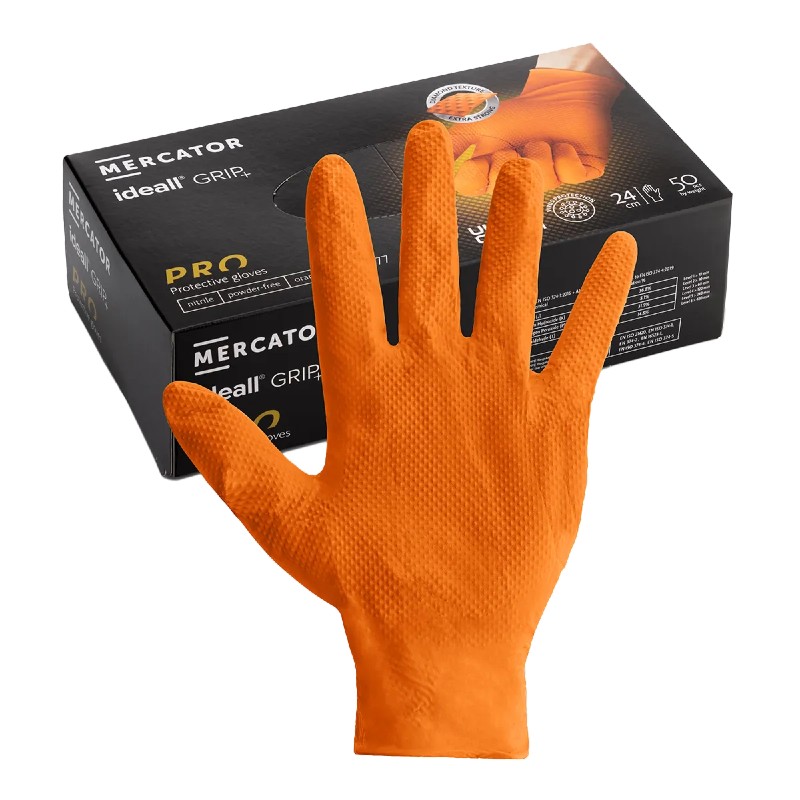 Nitril Handschuh Diamantgrip 100 Stück Arbeitshandschuhe Einweg Montage