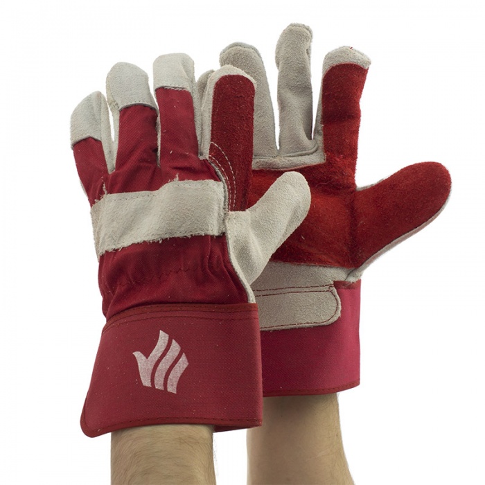 Polyco Rigmaster Double Palm Chrome Rigger Gloves LR143DP