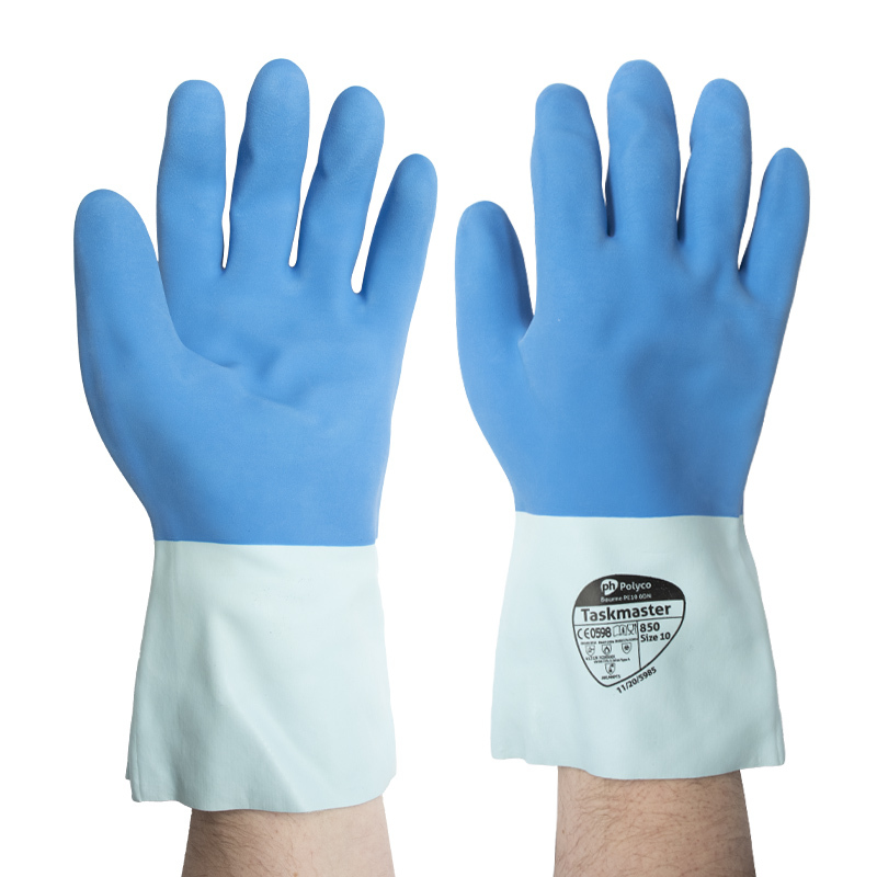 Polyco Taskmaster Chemical Resistant Gauntlet Gloves 850