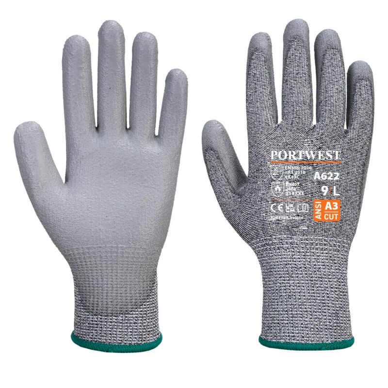 Portwest Cut-Resistant PU-Coated Handling Gloves A622G7