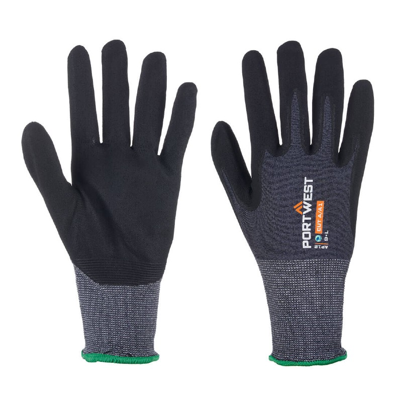 Portwest AP12 SG NPR15 Recycled Nitrile-Coated Grip Gloves