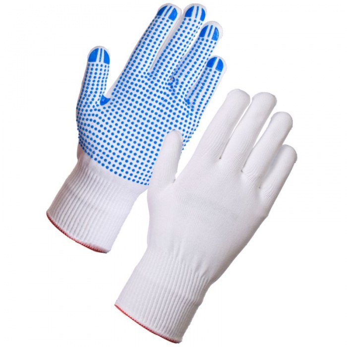 2 Exposed Fingerless Polka Dot Grip Gloves All sizes 10 x UCI NLNW-D3F