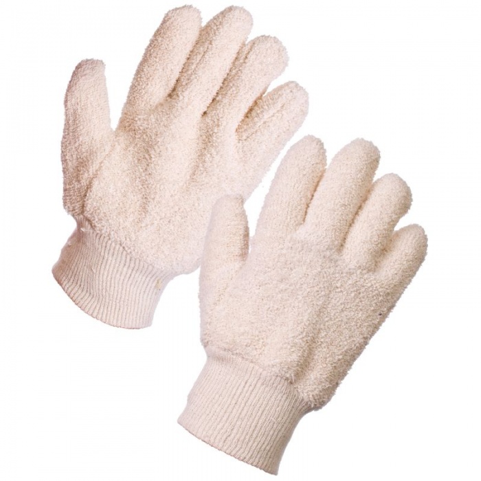 Supertouch 28163 Seamless Heat-Resistant Terry Cotton Gloves
