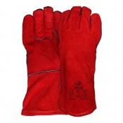 UCi WGR Premium Red Flame and Heat Resistant Welder's Foundry Gauntlets