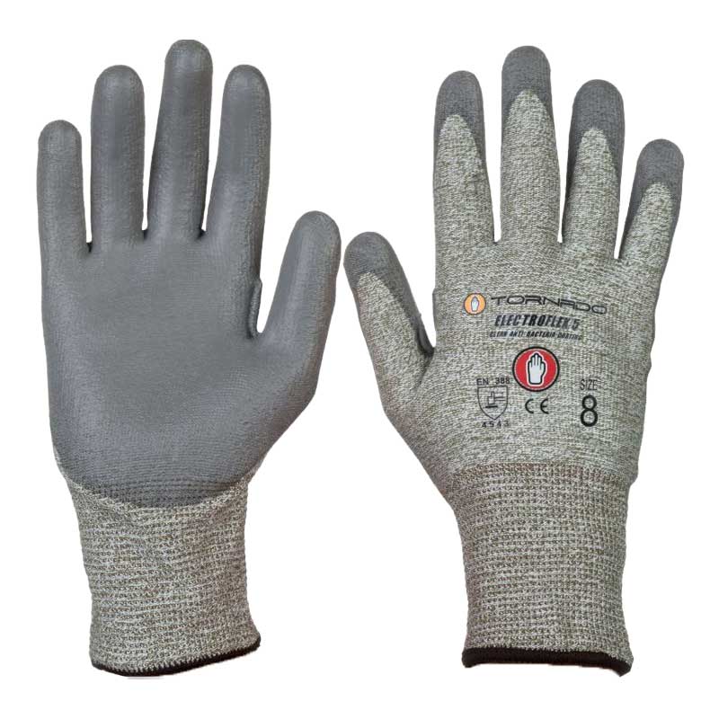 Tornado Electroflex TEF5FTR Cut-Resistant PU-Coated Work Gloves