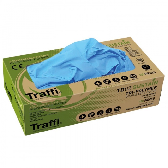 Traffiglove TD02 Eco-Friendly Biodegradable Disposable Gloves