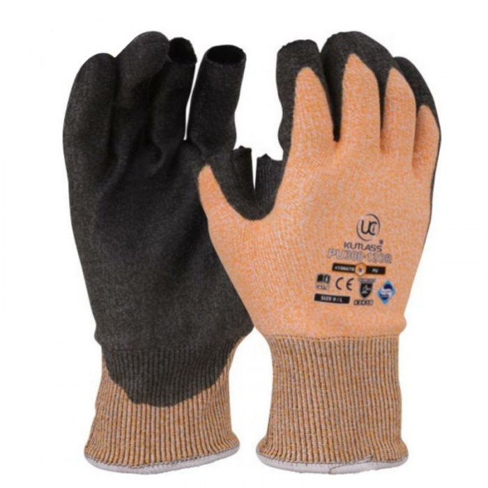 UCi PU300-12-OR Kutlass Cut Resistant Fingerless Gloves